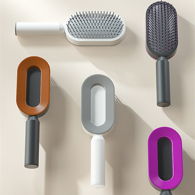 Self Cleaning Hair Brush One-key Cleaning Hair Loss Airbag Massage Scalp Comb