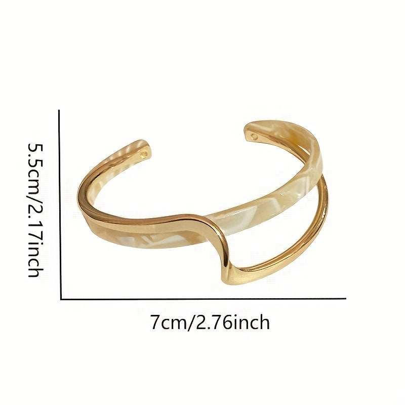 18K Gold Plated Wave Shape bracelet