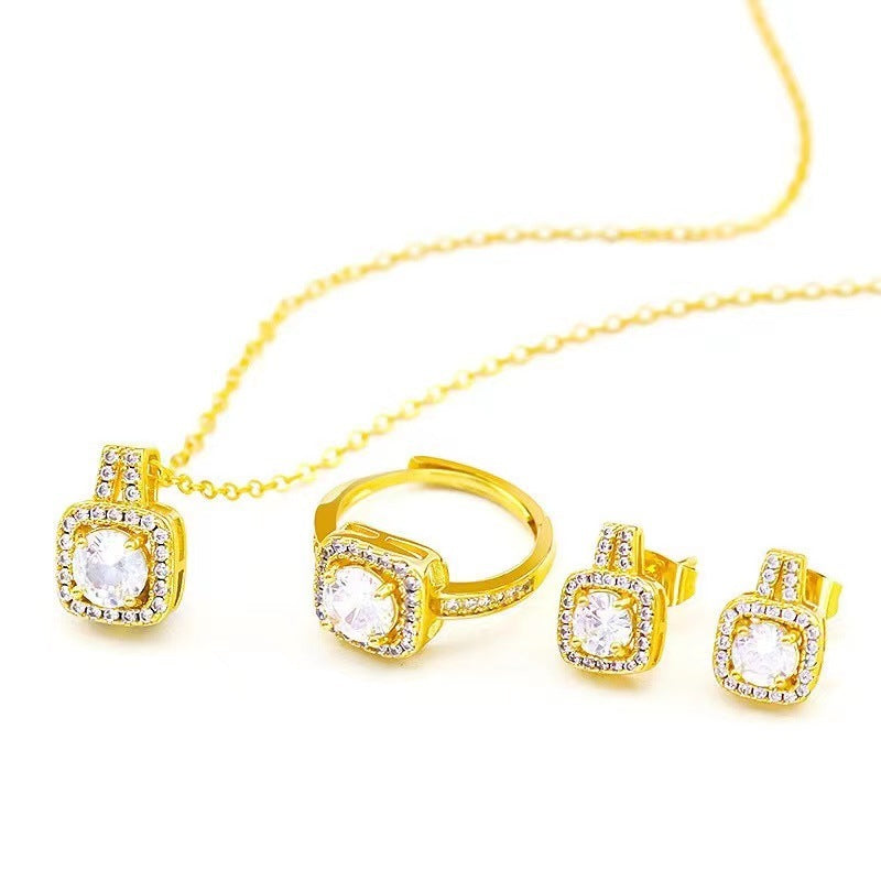 Fashion Jewelry Set Zircon Gem