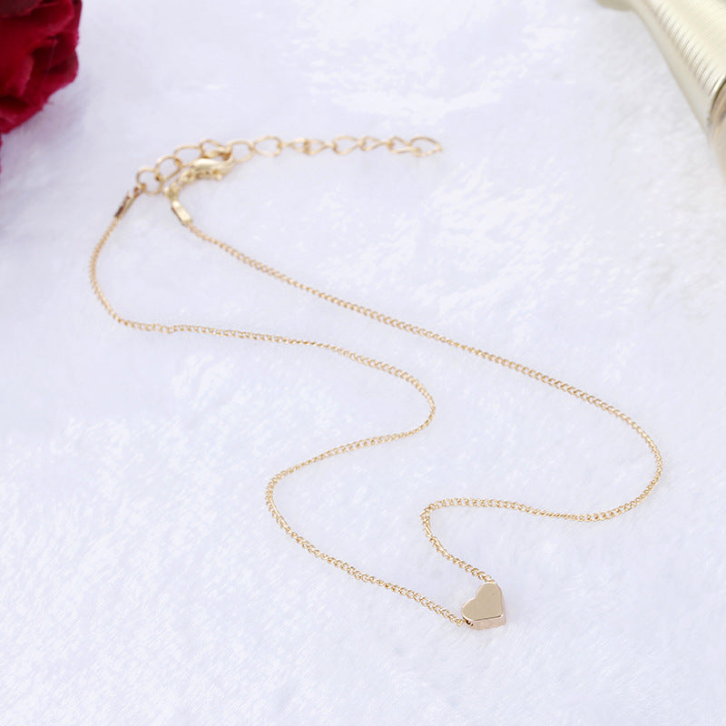 Simple Fashion Gold Color Love Necklaces