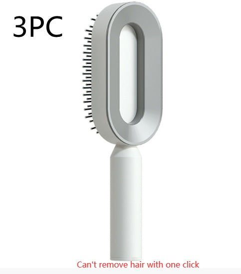 Self Cleaning Hair Brush One-key Cleaning Hair Loss Airbag Massage Scalp Comb