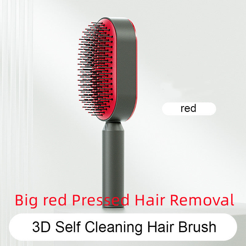 Self Cleaning Hair Brush One-key Cleaning Hair Loss Airbag Massage Scalp Comb
