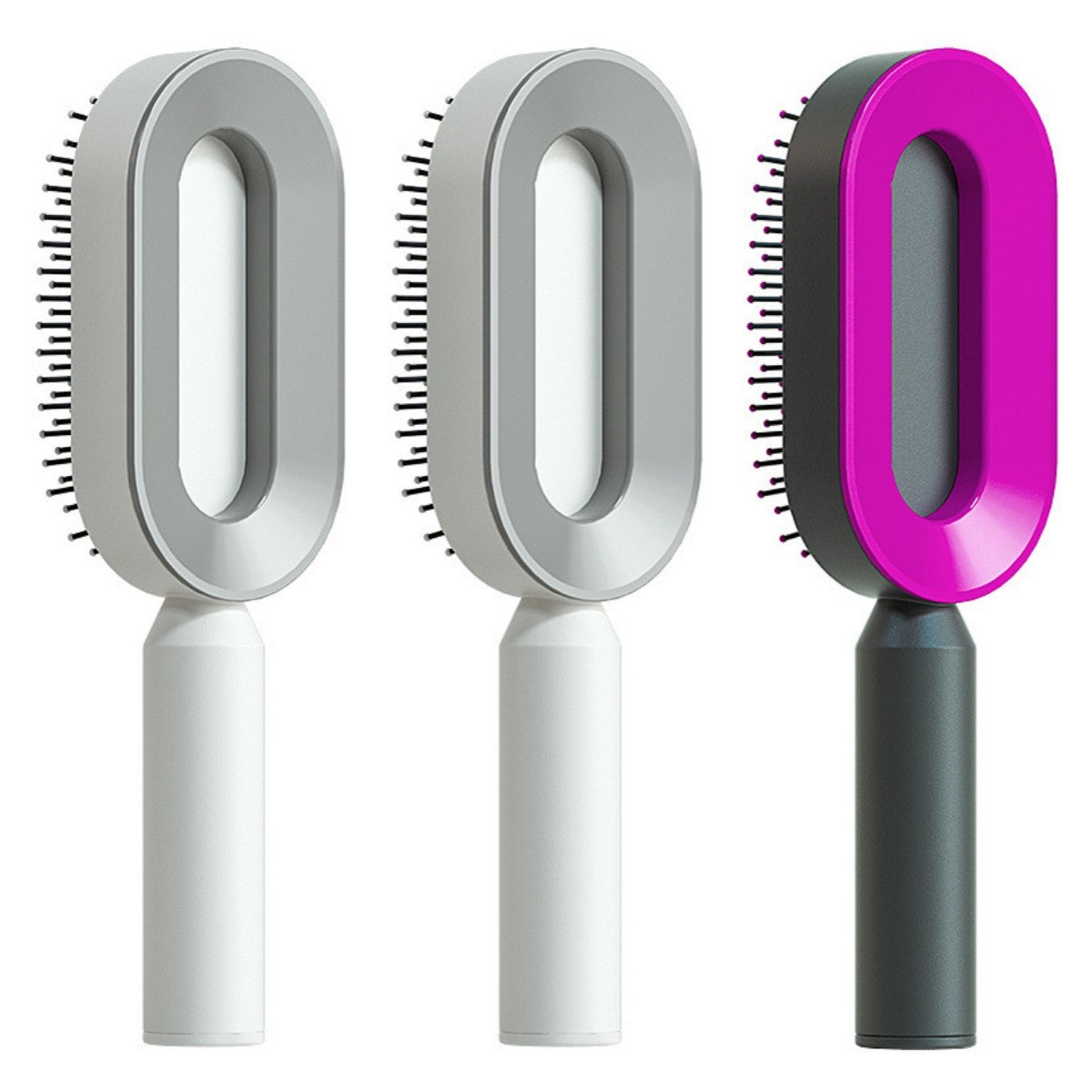 Self Cleaning Hair Brush One-key Cleaning Hair Loss Airbag Massage Scalp Comb